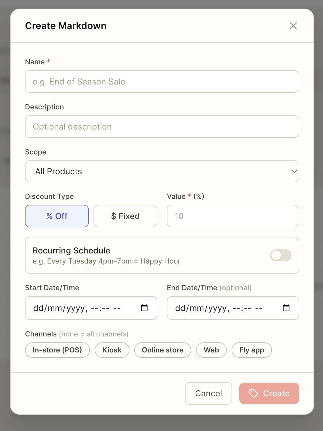 Fill in the required details.