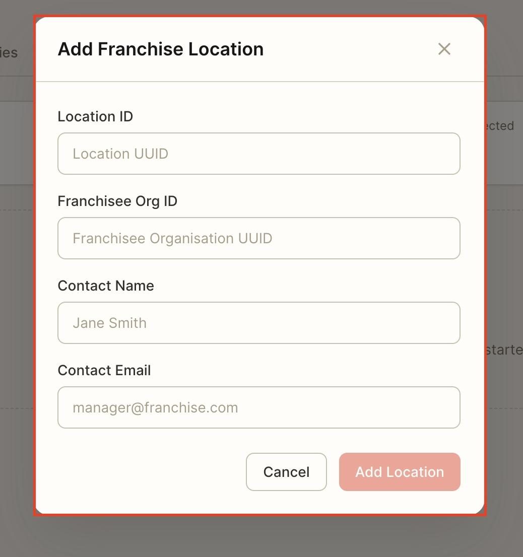 Fill in all the required information.