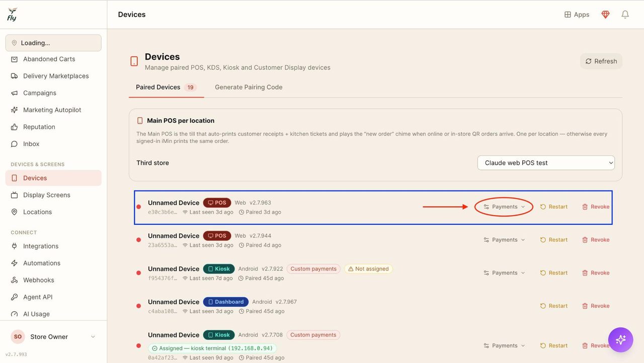 Click on ‘payments’.