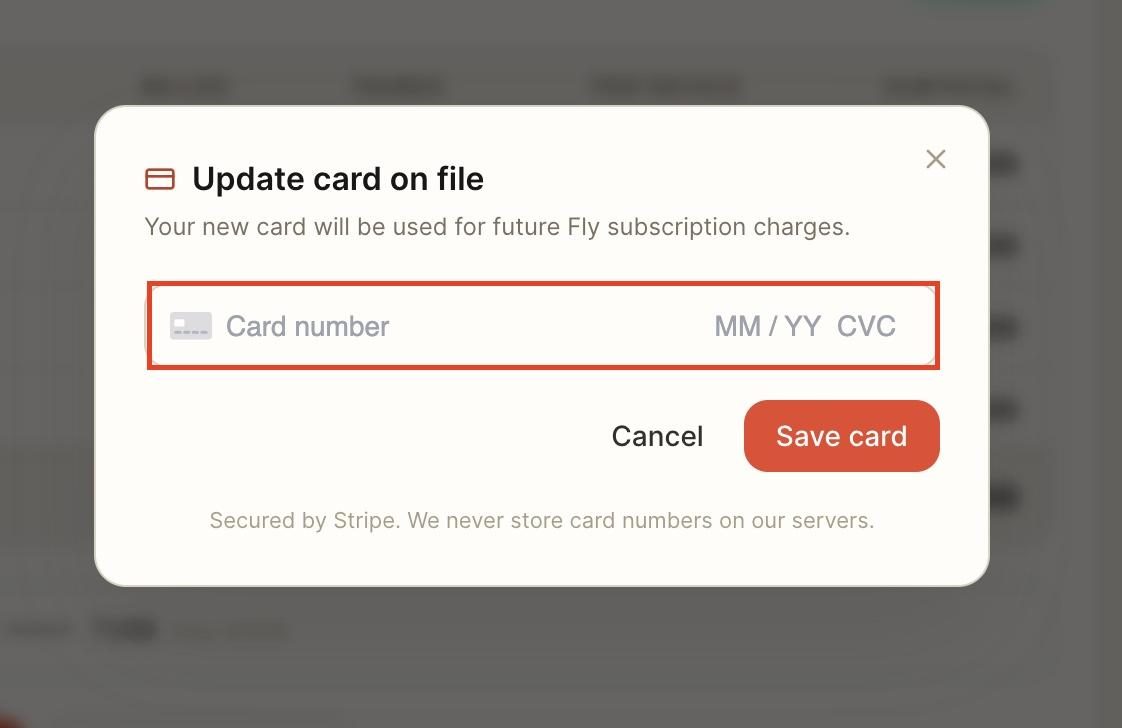 Enter your card details.