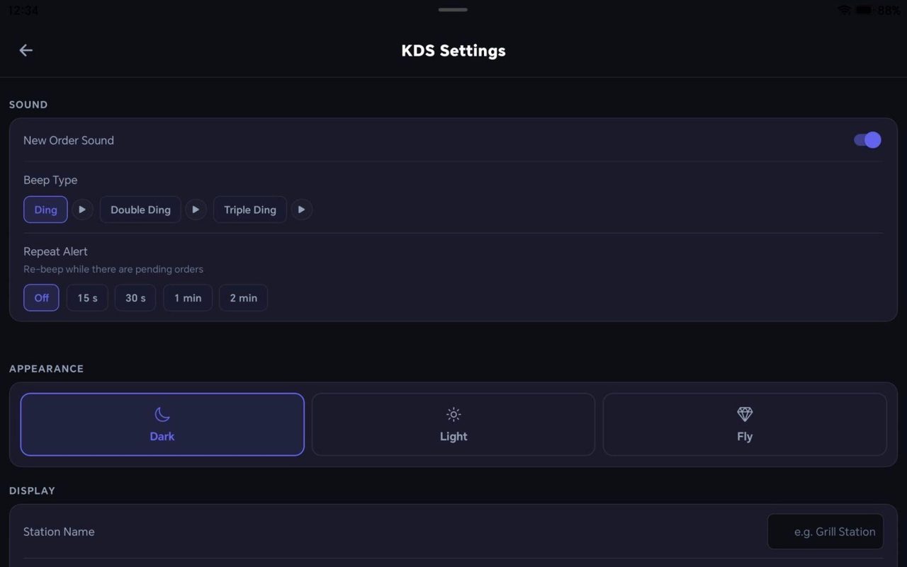 This will take you to the settings page.