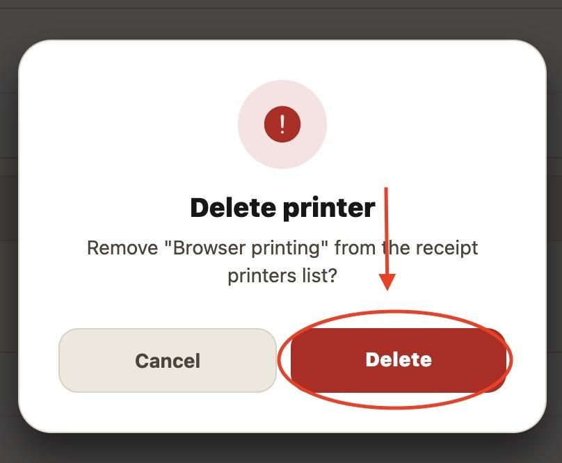 2. Press ‘Delete’.