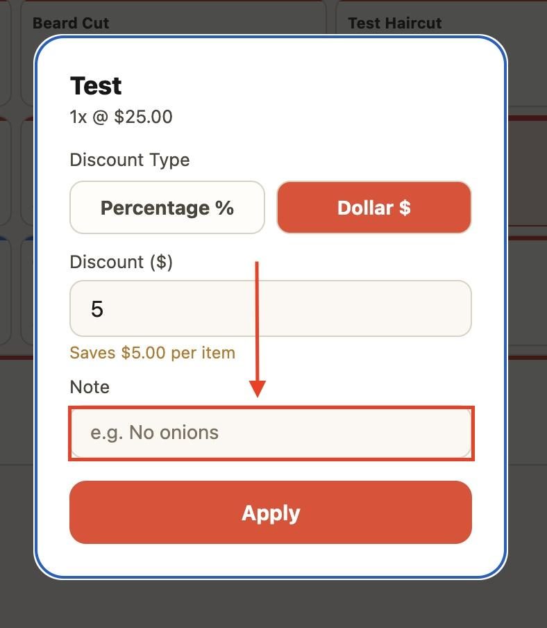 B. Enter any additional notes.