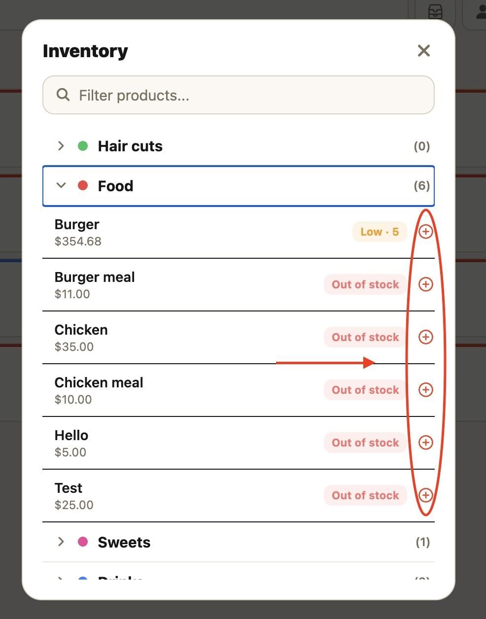 You can then select as many items as needed.