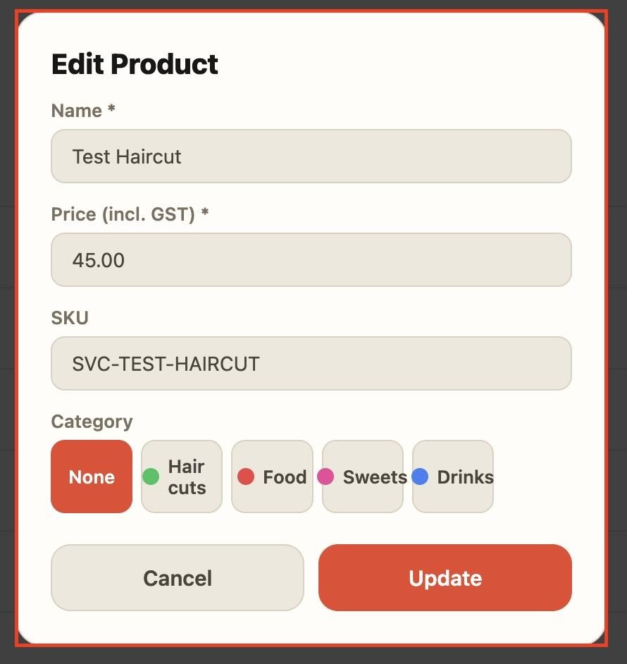 Changes can then be made to the product’s details.